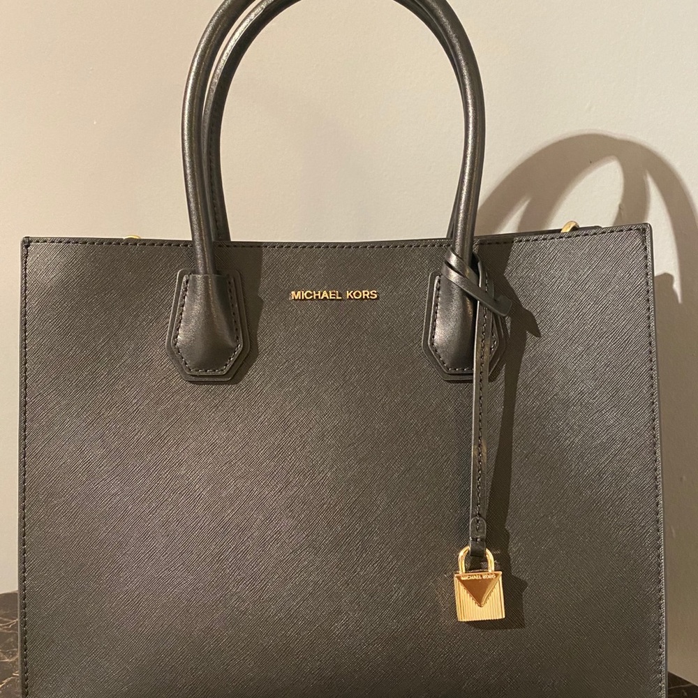 Mercer Large Saffiano Leather Tote Bag